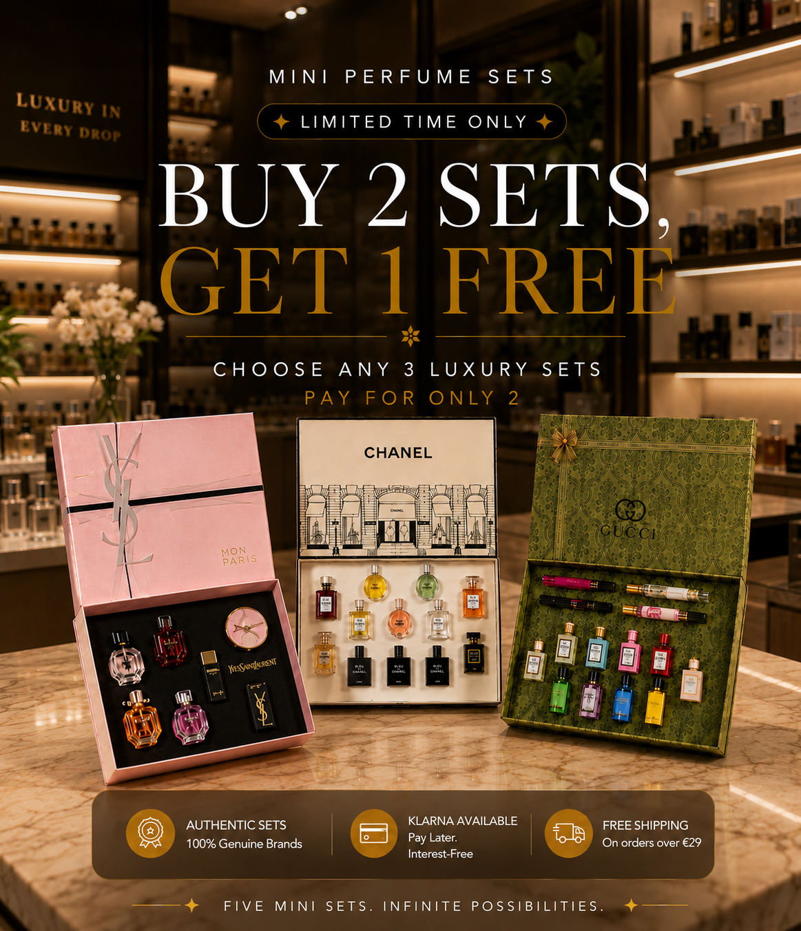 Buy 2 Sets, Get 1 Free offer