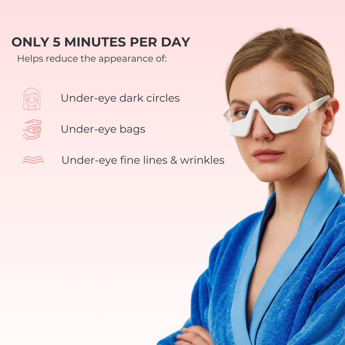 Skin Happy Red Light Under-Eye Glasses